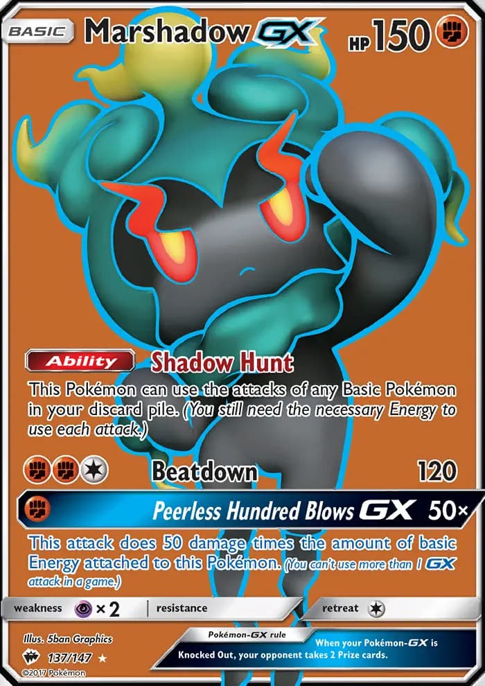 Marshadow GX #137 — Burning Shadows