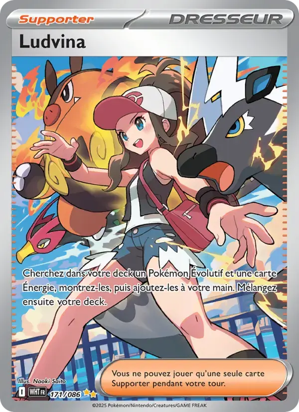 Carte Pokémon Ludvina #171 — Flamme Blanche