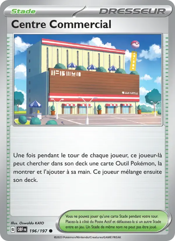 Carte Pokémon Centre Commercial #196 — Flammes Obsidiennes