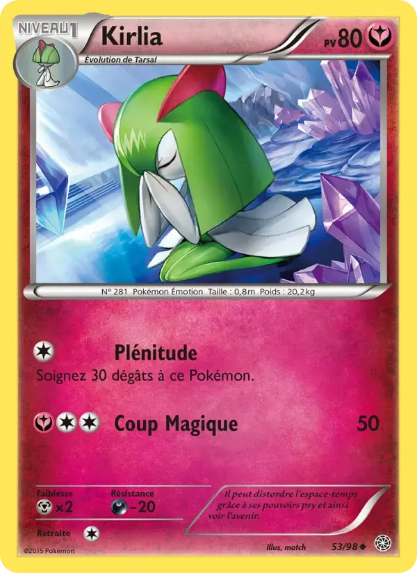 Carte Pokémon Kirlia #53 — Origines Antiques