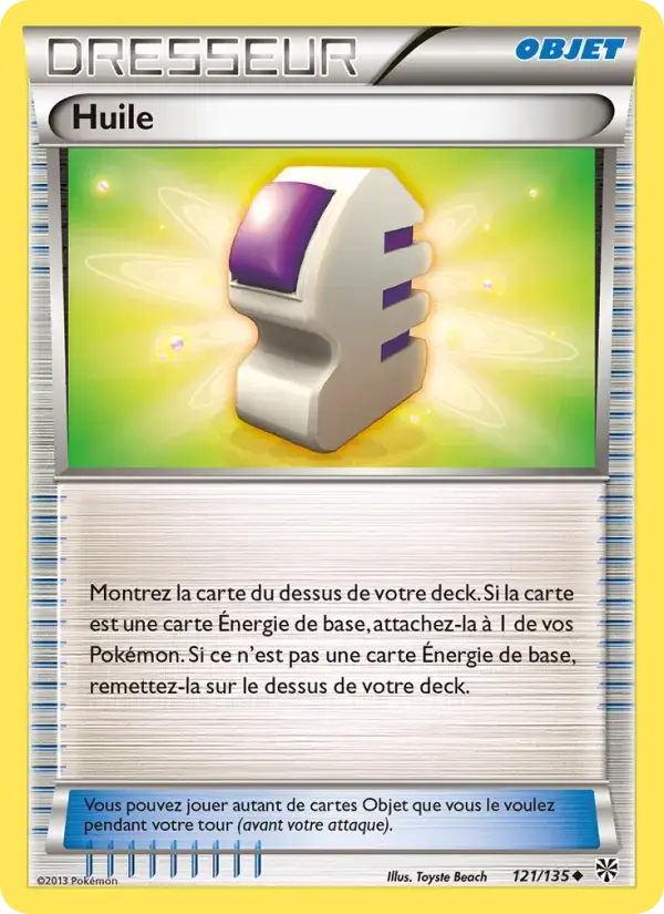 Carte Pokémon Huile #121 — Tempête Plasma