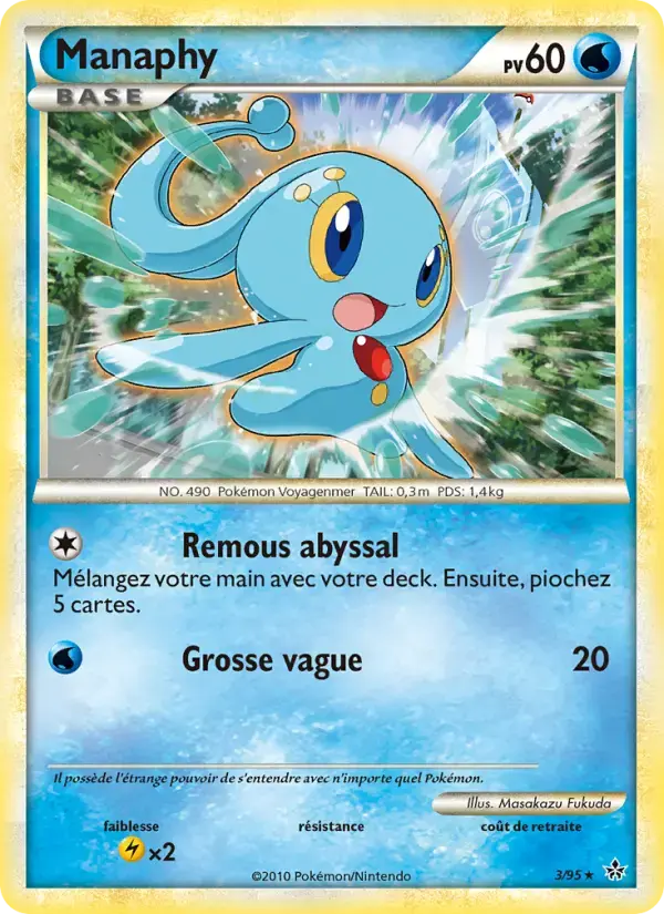 Carte Pokémon Manaphy #3 — Déchaînement