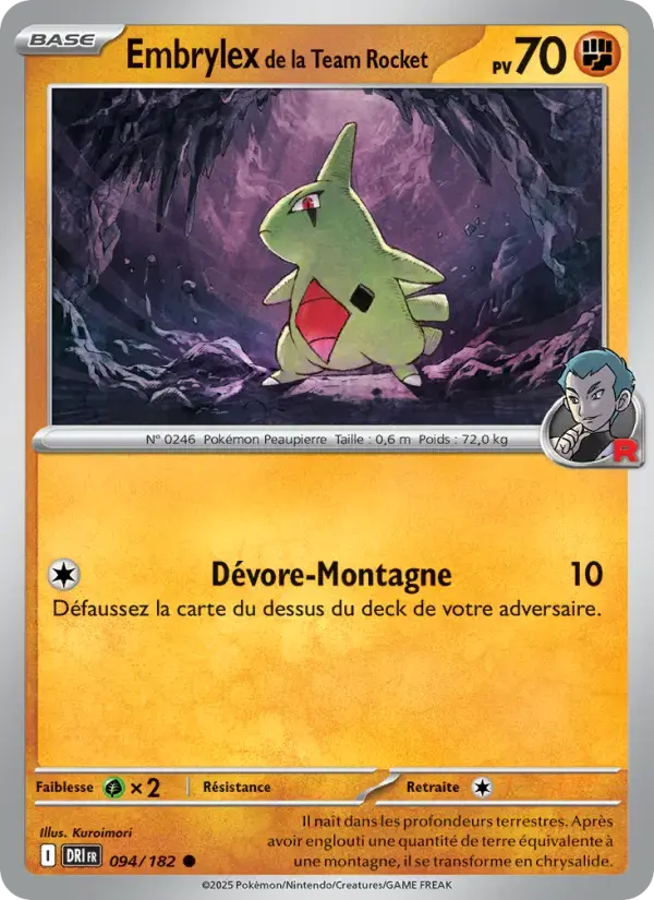 Carte Pokémon Embrylex de la Team Rocket #094 — Rivalités Destinées
