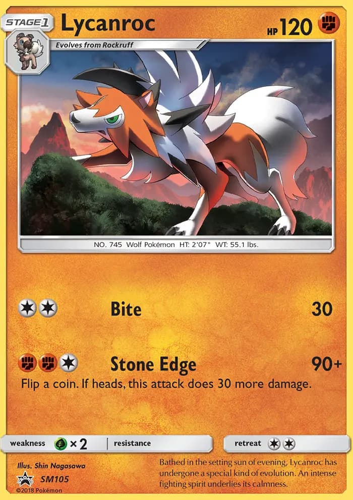 Carte Pokémon Lougaroc #SM105 — Promos Soleil et Lune