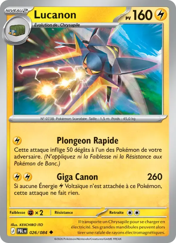 Carte Pokémon Lucanon #026 — Nuit Noire