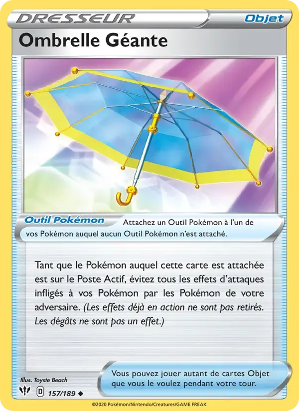 Carte Pokémon Ombrelle Géante #157 — Ténèbres Embrasées
