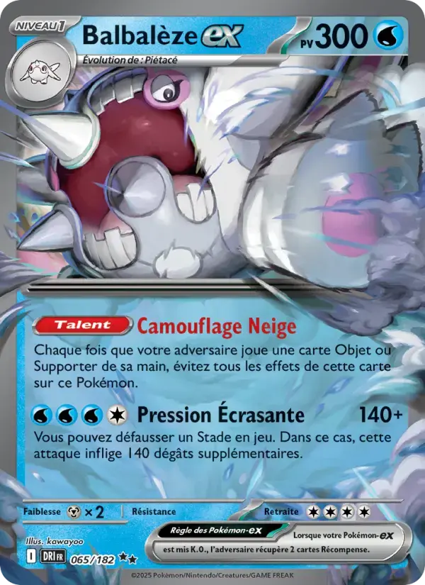 Carte Pokémon Balbalèze-ex #065 — Rivalités Destinées