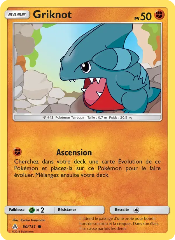 Carte Pokémon Griknot #60 — Lumière Interdite