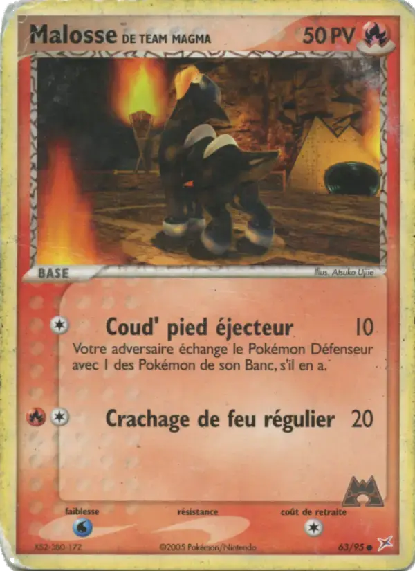 Carte Pokémon Malosse de Team Magma #63 — Team Magma vs Team Aqua
