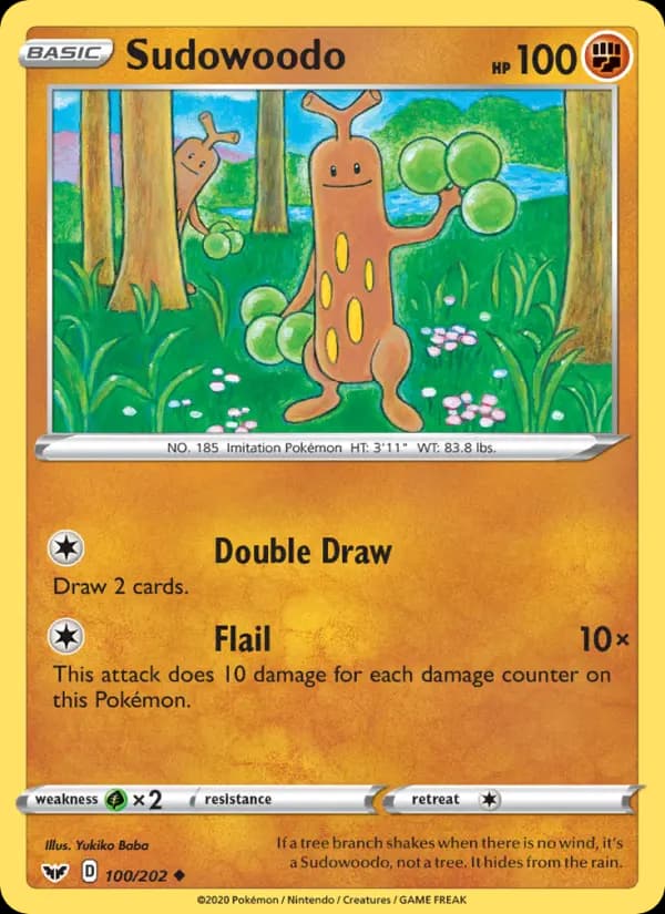 Sudowoodo #100 — Sword & Shield