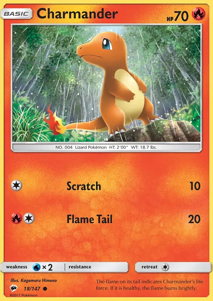 Charmander #18 — Burning Shadows