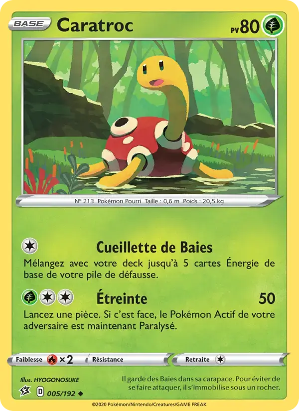 Carte Pokémon Caratroc #5 — Clash des Rebelles