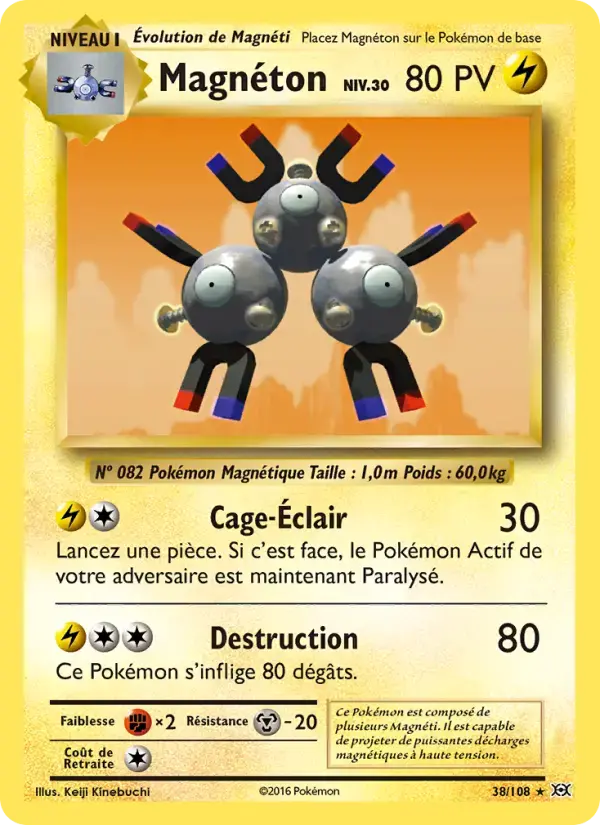 Carte Pokémon Magnéton #38 — Évolutions XY