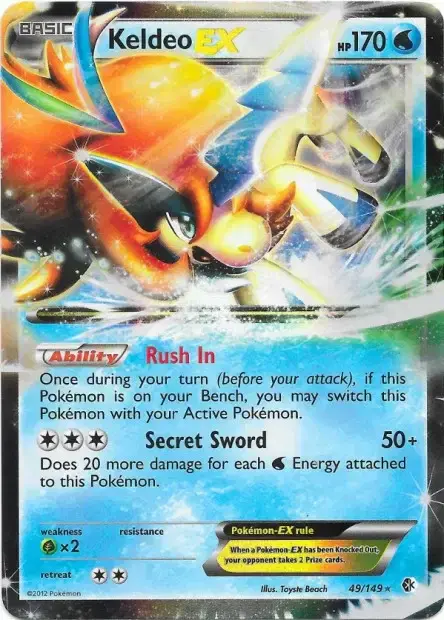 Carte Pokémon Keldeo-EX #49/149 — Jumbo