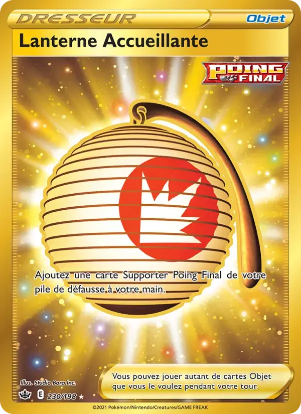Carte Pokémon Lanterne Accueillante #230 — Règne de Glace
