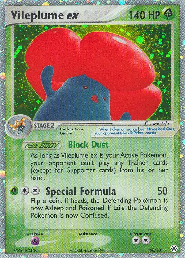 Vileplume ex #100 — Hidden Legends
