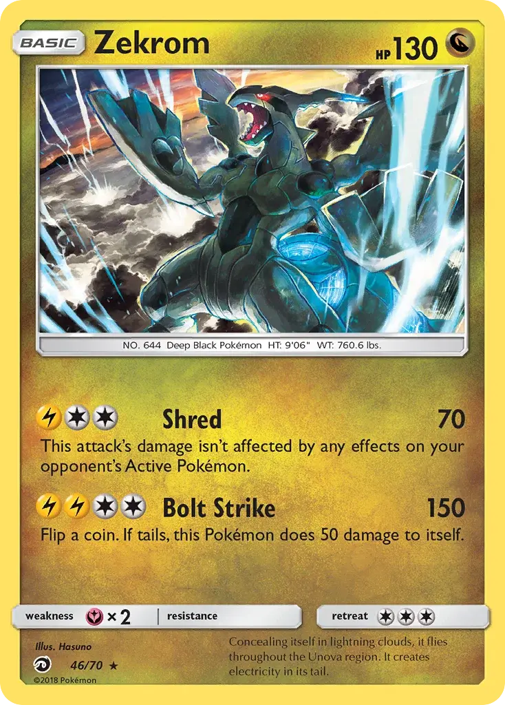 Carte Pokémon Zekrom #46 — Majesté des Dragons