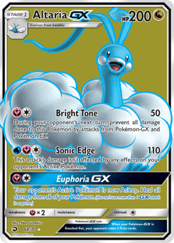 Carte Pokémon Altaria GX #68 — Majesté des Dragons