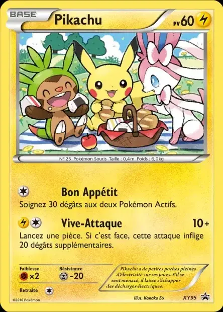 Carte Pokémon Pikachu #XY95 — Jumbo