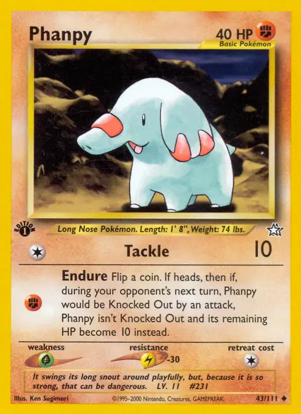 Phanpy #43 — Neo Genesis