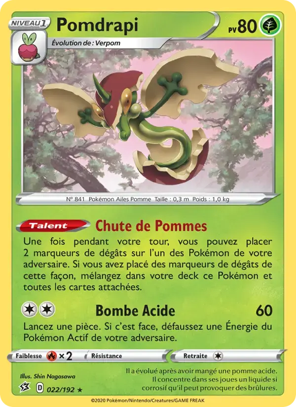 Carte Pokémon Pomdrapi #22 — Clash des Rebelles