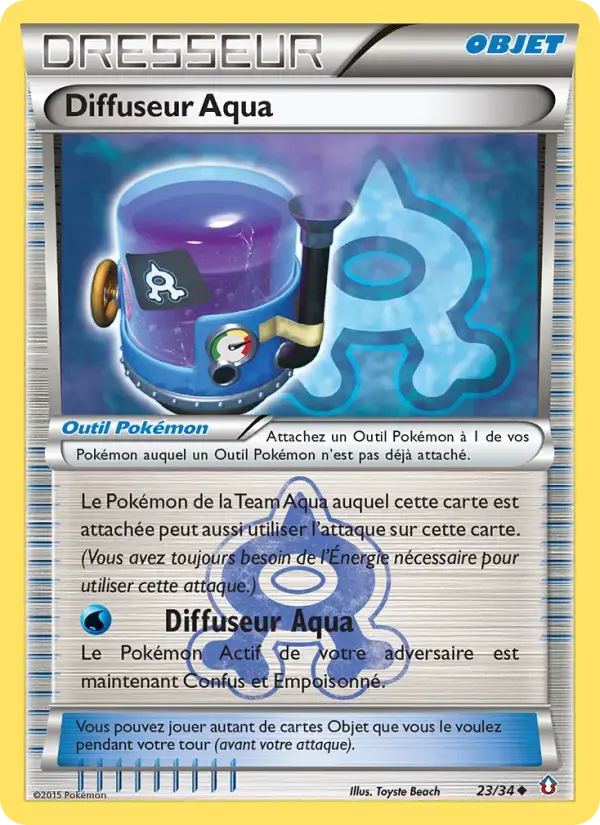 Carte Pokémon Diffuseur Aqua #23 — Double Danger