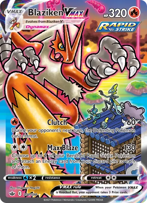 Blaziken VMAX #201 — Chilling Reign