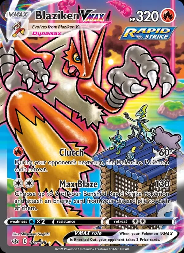 Blaziken VMAX #201 — Chilling Reign