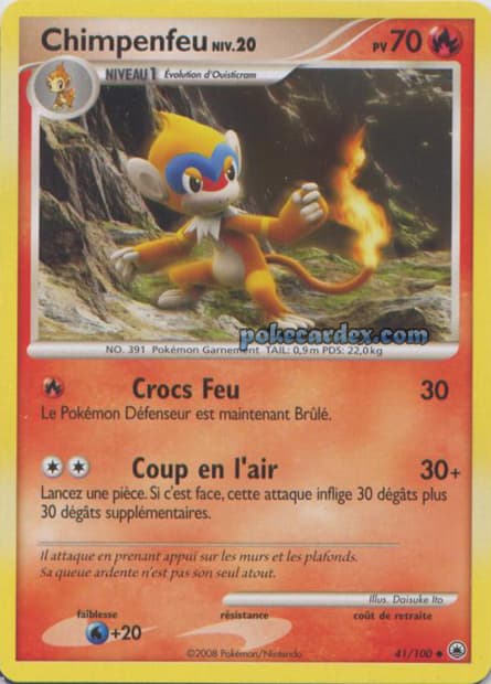Carte Pokémon Chimpenfeu #41 — Aube Majestueuse