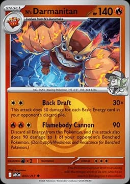 N's Darmanitan #033 Non Holo — Ascended Heroes