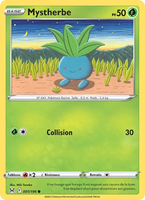 Carte Pokémon Mystherbe #001 — Origine Perdue