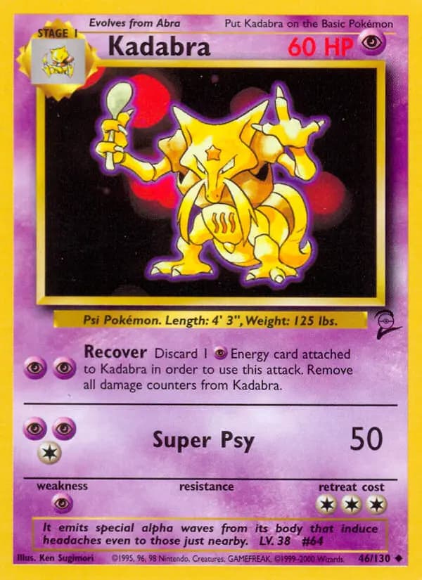 Kadabra #46 — Base Set 2