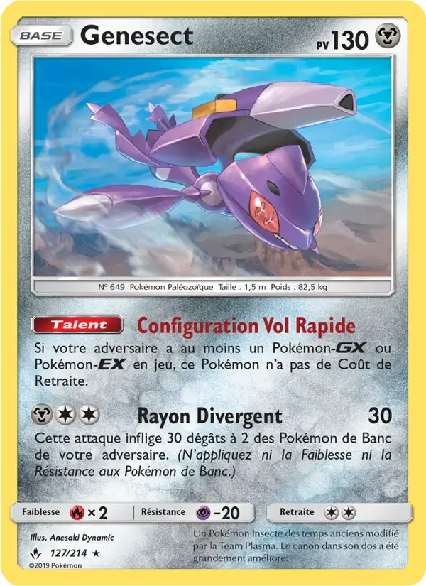 Carte Pokémon Genesect #127 — Alliance Infaillible
