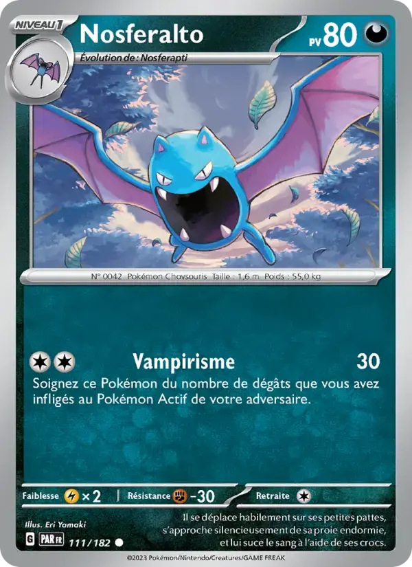 Carte Pokémon Nosferalto #111 — Faille Paradoxe
