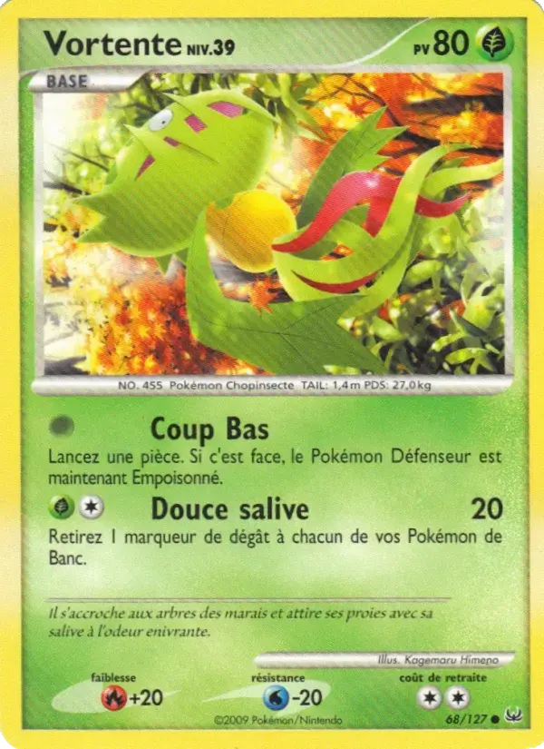 Carte Pokémon Vortente #68 — Platine