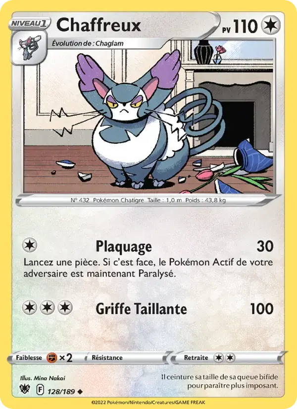 Carte Pokémon Chaffreux #128 — Astres Radieux