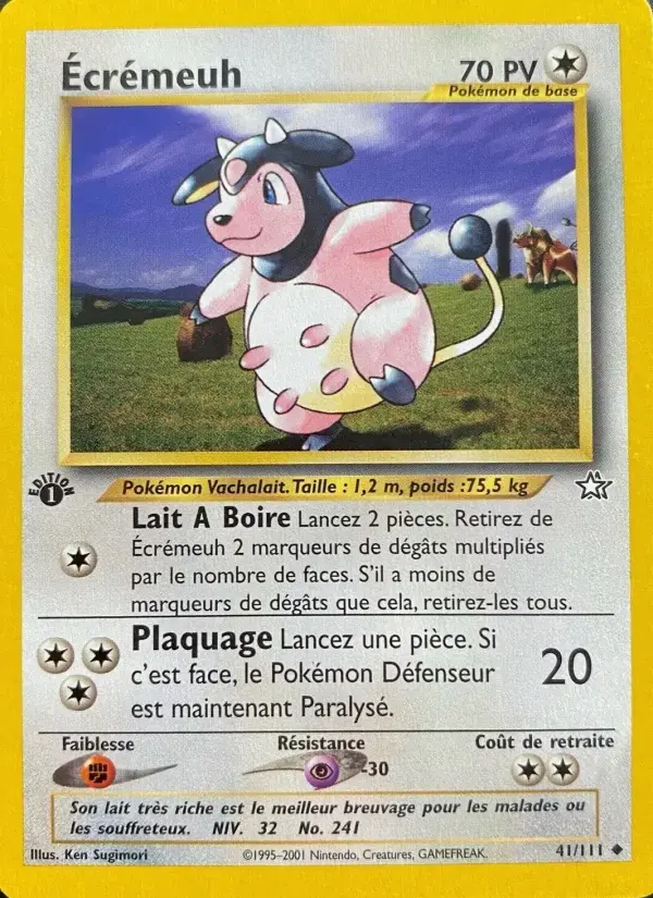 Carte Pokémon Écrémeuh #41 — Neo Genesis