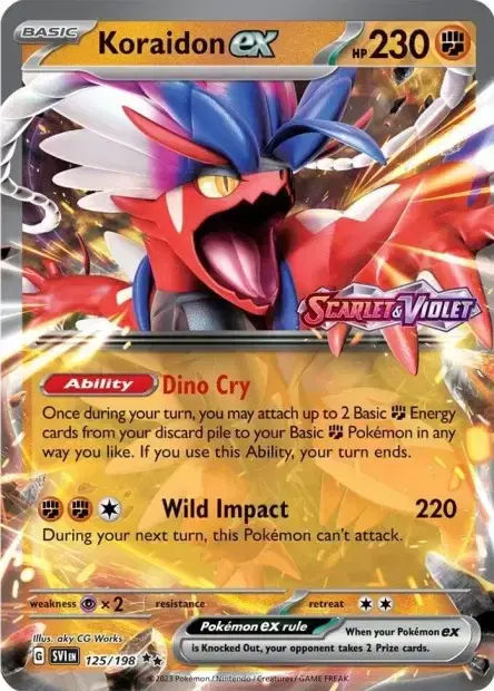 Carte Pokémon Koraidon ex #125/198 — Jumbo