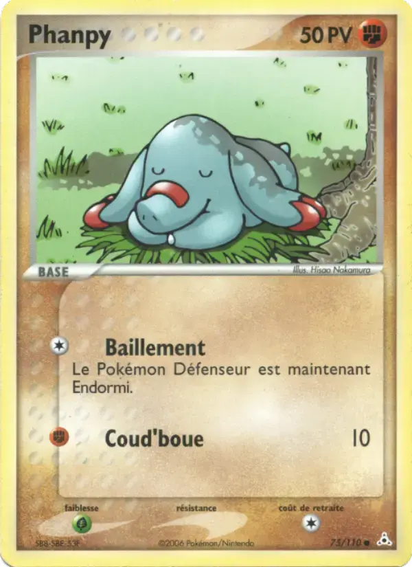 Carte Pokémon Phanpy #75 — Fantômes Holon