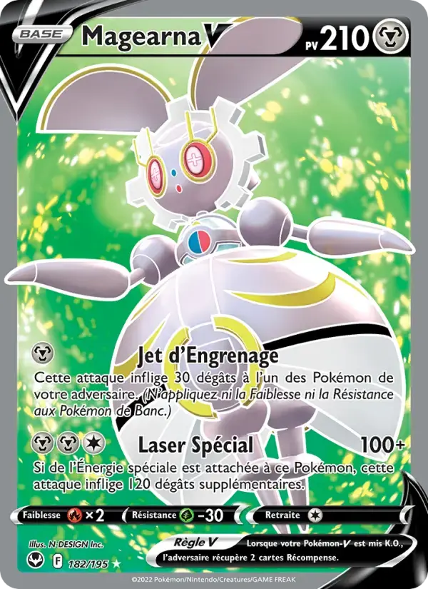 Carte Pokémon Magearna V #182 — Tempête Argentée
