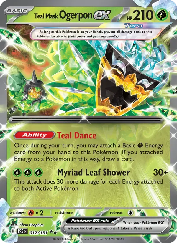 Teal Mask Ogerpon ex #012 — Prismatic Evolutions