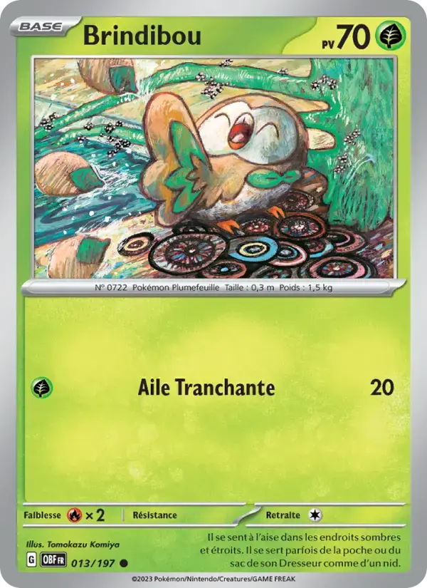 Carte Pokémon Brindibou #013 — Flammes Obsidiennes