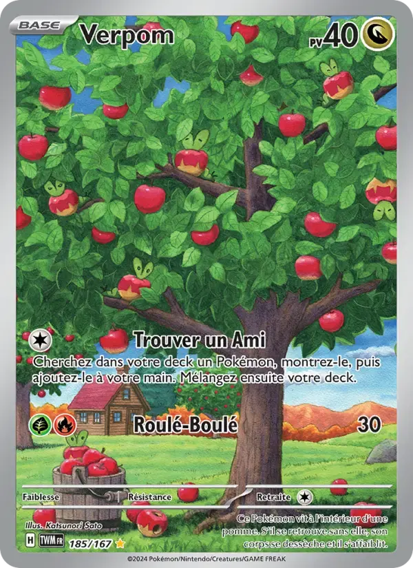 Carte Pokémon Verpom #185 — Mascarade Crépusculaire