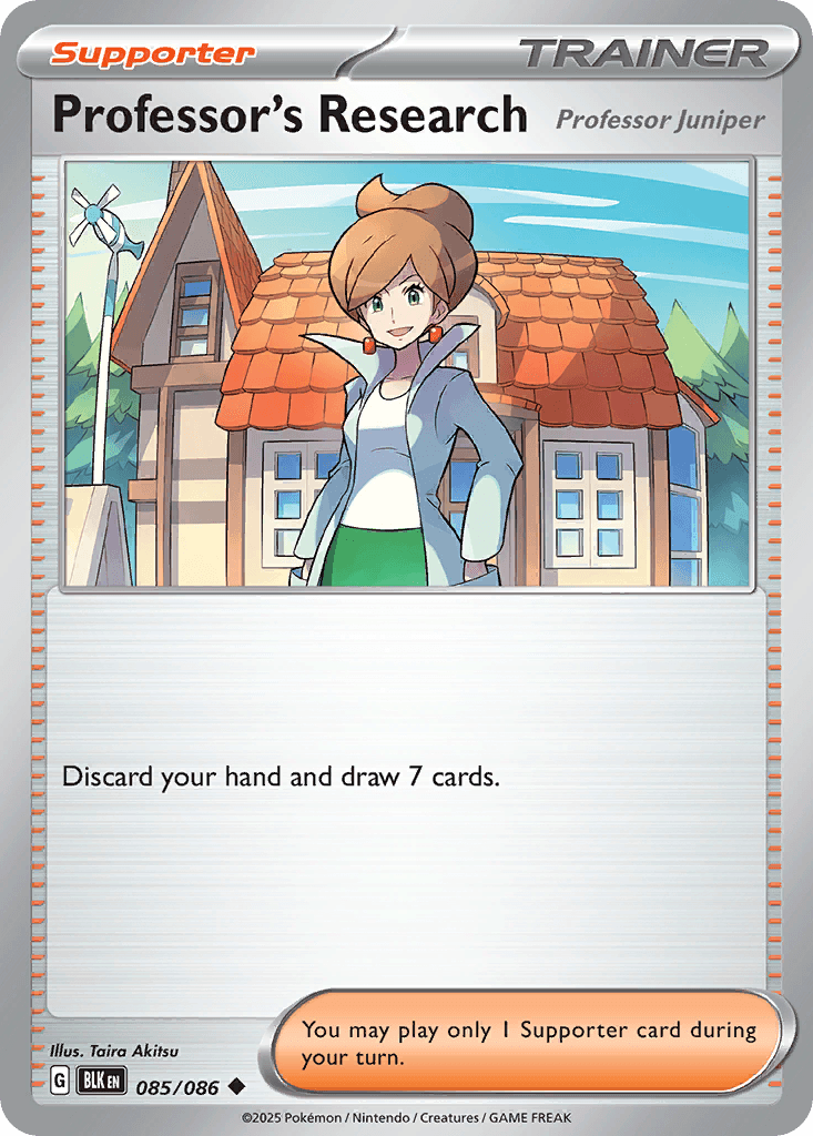 Carte Pokémon Recherches Professorales #085 — Foudre Noire