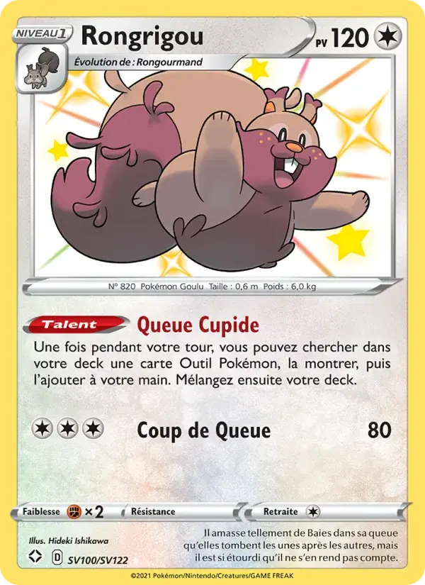Carte Pokémon Rongrigou #SV100 — Destinées Radieuses