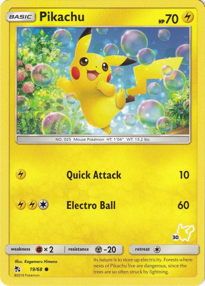 Pikachu #019 Stamp V2 — Hidden Fates