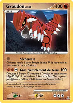 Carte Pokémon Groudon #29 — Éveil des Légendes