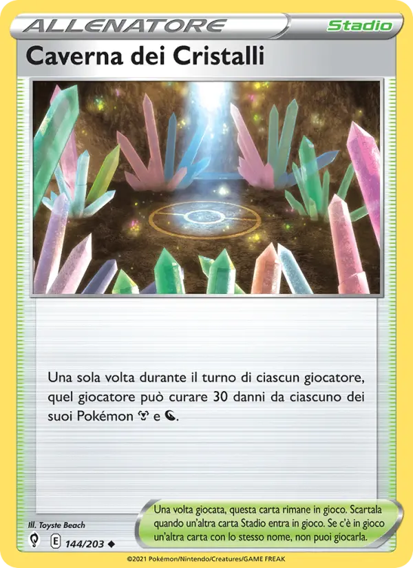 Carte Pokémon Caverne de Cristal #144 — Évolution Céleste