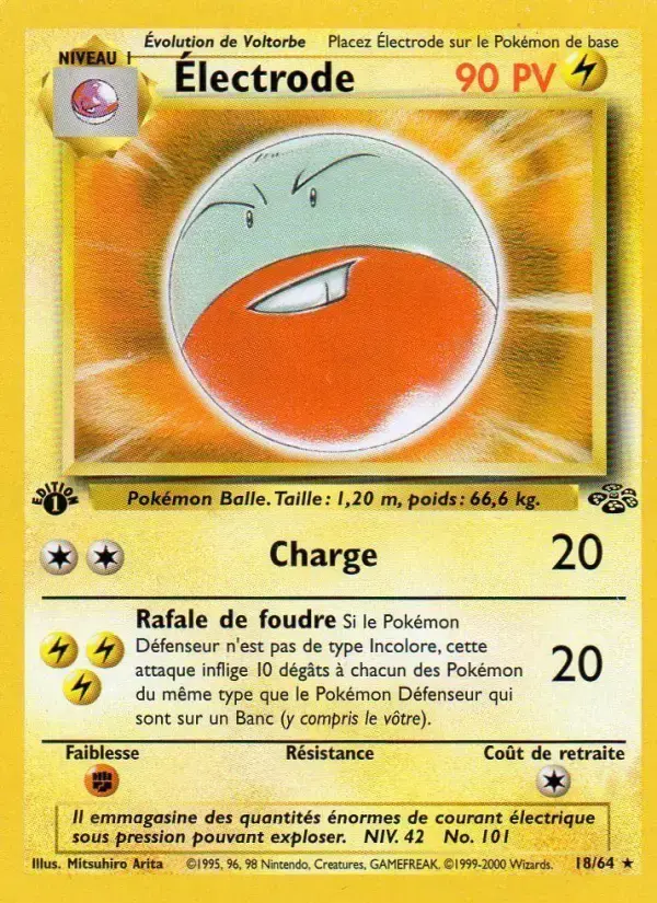 Carte Pokémon Électrode #18 — Jungle