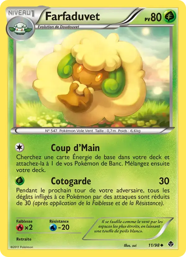 Carte Pokémon Farfaduvet #11 — Pouvoirs Émergents